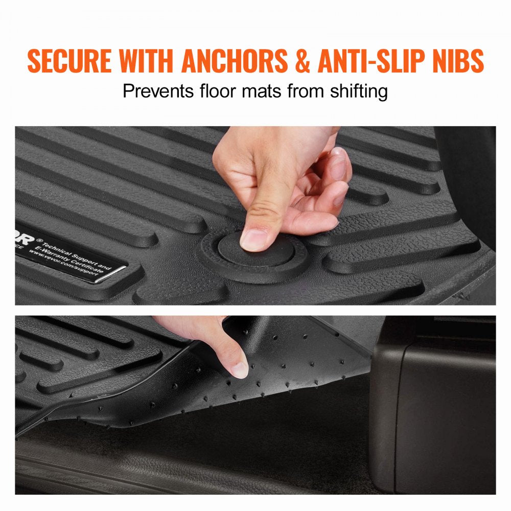 Automotive Floor Mats Fits for Chevrolet Silverado/GMC Sierra 1500 3 pcs