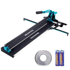 Bostome 40" manual tile cutter with infrared positioning and tungsten carbide cutting wheel.