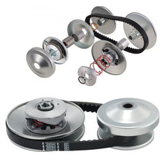 Go-Kart Torque Converter, 3/4" Go-Kart Clutch Kit, 30 Series Asymmetrical Driver Pulley Replacement with Drive Belt, for 2-8 HP Small Engines, Replace Comet 219552, Manco 5957, Yerf Dog Q43201W