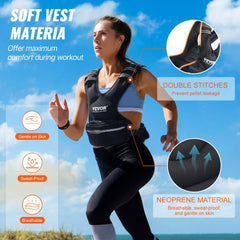 11-20lb Adjustable Weighted Vest for Men Women Strength Training Running