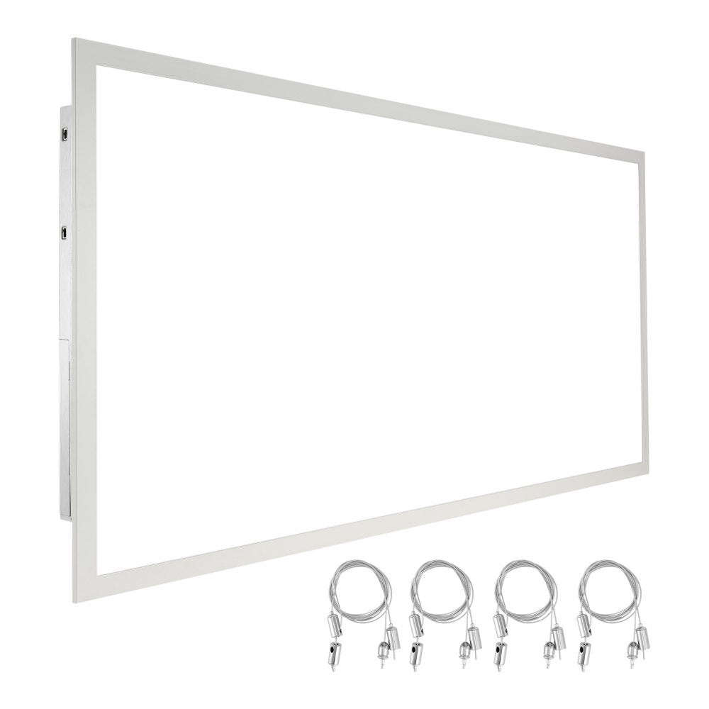 1 Pack 2x4 FT LED Flat Panel Light, 6000LM 50W, Surface Mount LED Drop Ceiling Light Fixture with Adjustable Color Temperature 3500K/4000K/5000K, Ultra Thin for Home Off Tested to UL Standards