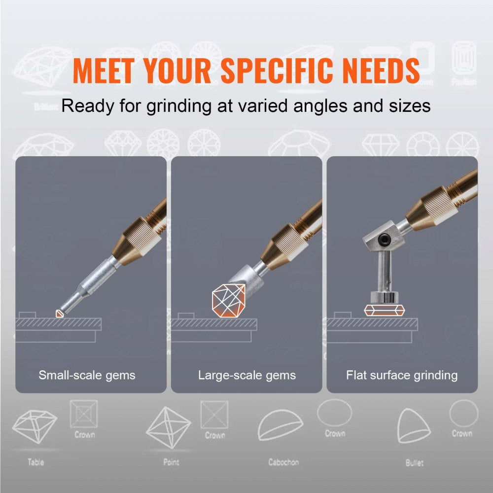 Bostome Gem Faceting Machine with stainless steel build and 180W motor for jade polishing.