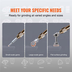 Bostome Gem Faceting Machine with stainless steel build and 180W motor for jade polishing.