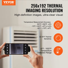 Thermal Imaging Camera for Android & IOS, 256 x 192 IR High Resolution, Wireless Infrared Thermal Imager with WiFi & Visual Camera, 25Hz Refresh Rate Thermal Camera for Smartphone, -4°F-1022°F