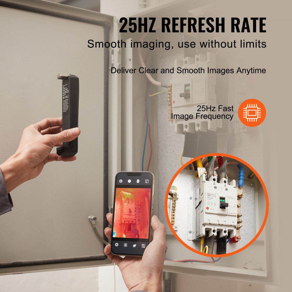 Thermal Imaging Camera for Android & IOS, 256 x 192 IR High Resolution, Wireless Infrared Thermal Imager with WiFi & Visual Camera, 25Hz Refresh Rate Thermal Camera for Smartphone, -4°F-1022°F