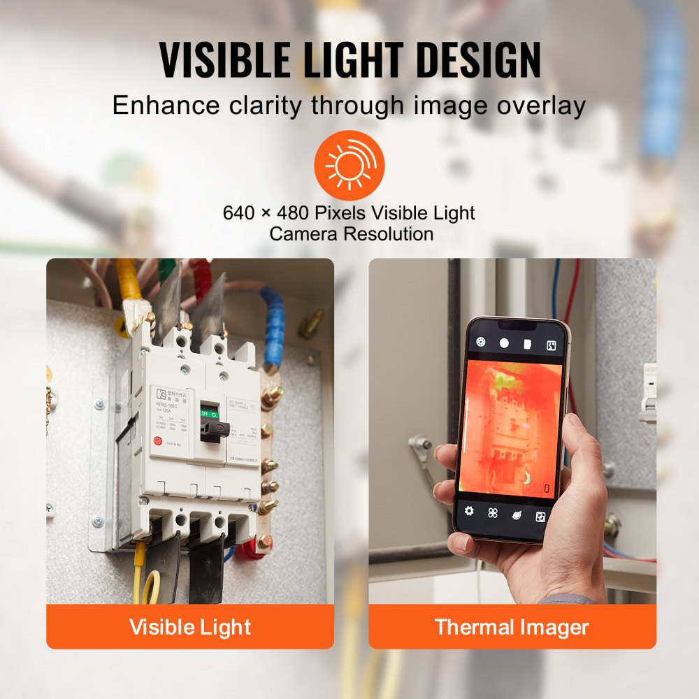 Thermal Imaging Camera for Android & IOS, 256 x 192 IR High Resolution, Wireless Infrared Thermal Imager with WiFi & Visual Camera, 25Hz Refresh Rate Thermal Camera for Smartphone, -4°F-1022°F