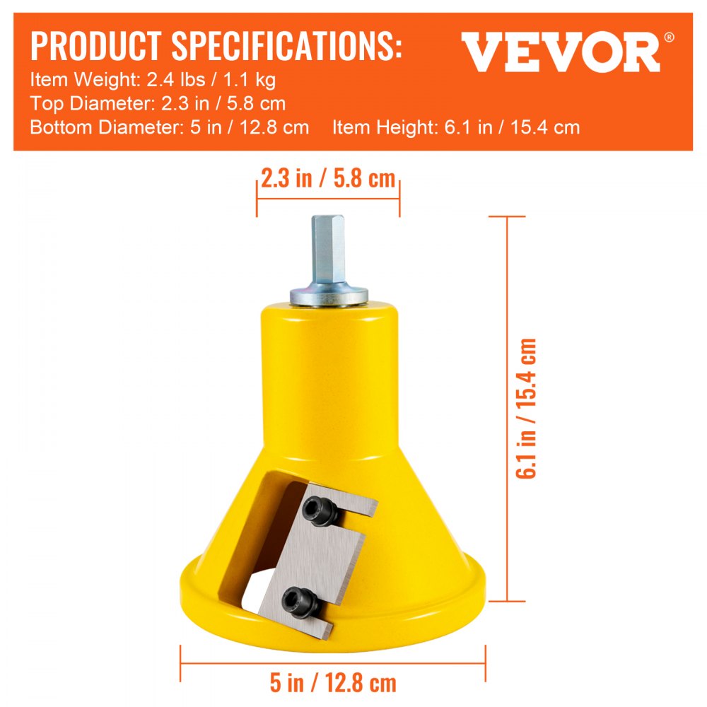 Tenon Cutter, 1.5" / 38 mm Diameter, with Dual Straight Blades & Button Screws Home Master Kit, Premium Aluminum & Steel Log Furniture Cutter, Commercial Woodworking Tool for Home Beginner DIY