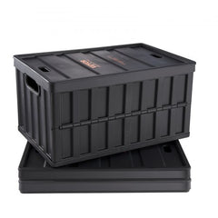 Collapsible Storage Bins with Lids, 65L 3 Packs, Folding Plastic Stackable Utility Crates with Handles, Large Heavy Duty Containers for Clothes, Toys, Books, Snack, Shoes, and Grocery Organizing