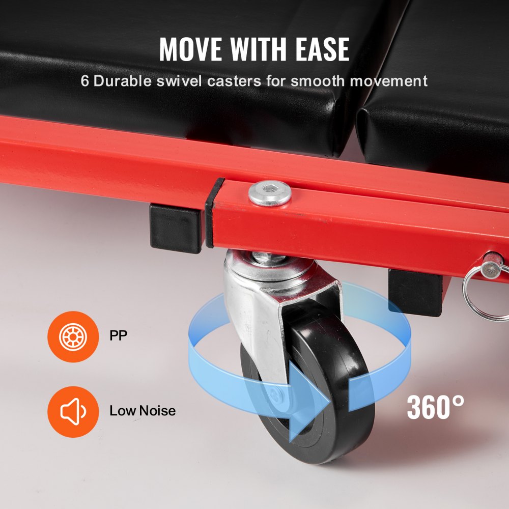 36 in Foldable Z Garage Creeper Mechanic Creeper Stool 300 lbs Capacity