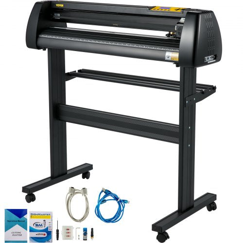 Bostome 28" vinyl cutter plotter with adjustable speed and force controls for precise cutting.