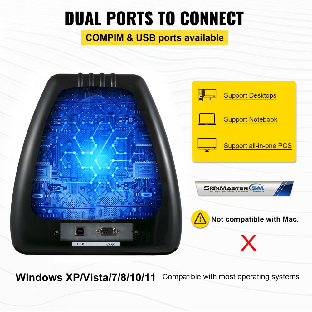 Bostome 28" vinyl cutter plotter machine with adjustable speed and force controls.