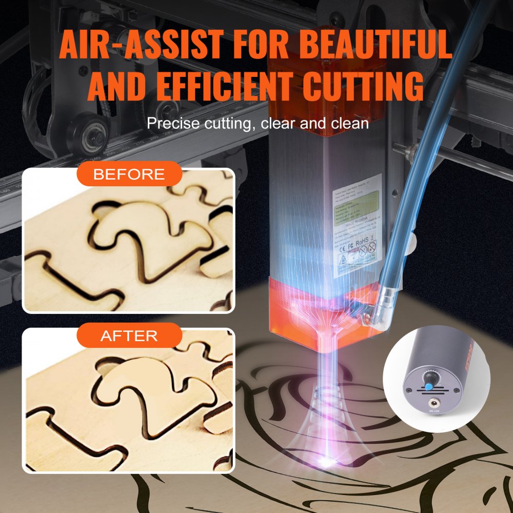 Bostome 10W Laser Engraver with 400x400mm area, designed for cutting and engraving various materials.