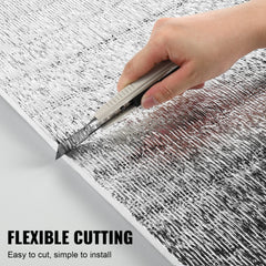 Double Reflective Insulation Roll Foam Core Radiant Barrier 48 in x 25 ft