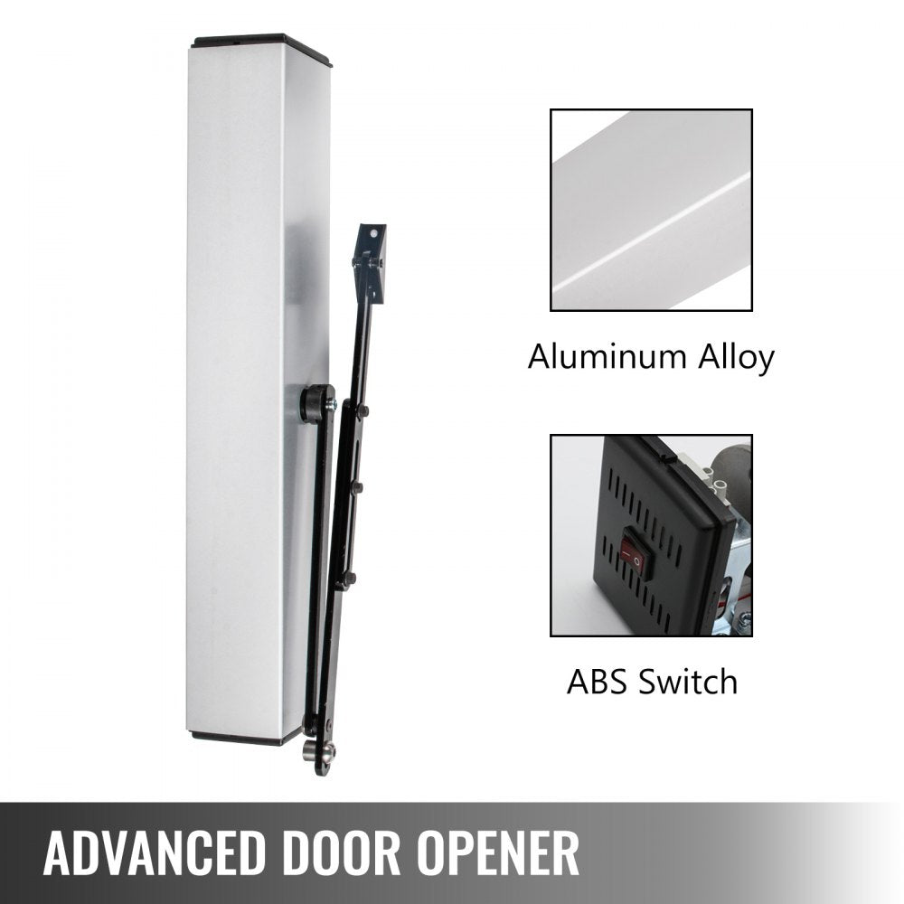 Automatic Door Opener 110-240V, Handicap Door Opener 22 Lbs, Automatic Swing Door Opener 50 W Swing Door Opener 120 Degrees Adjustable Aluminum Alloy and Stainless Steel Electric Door Opener