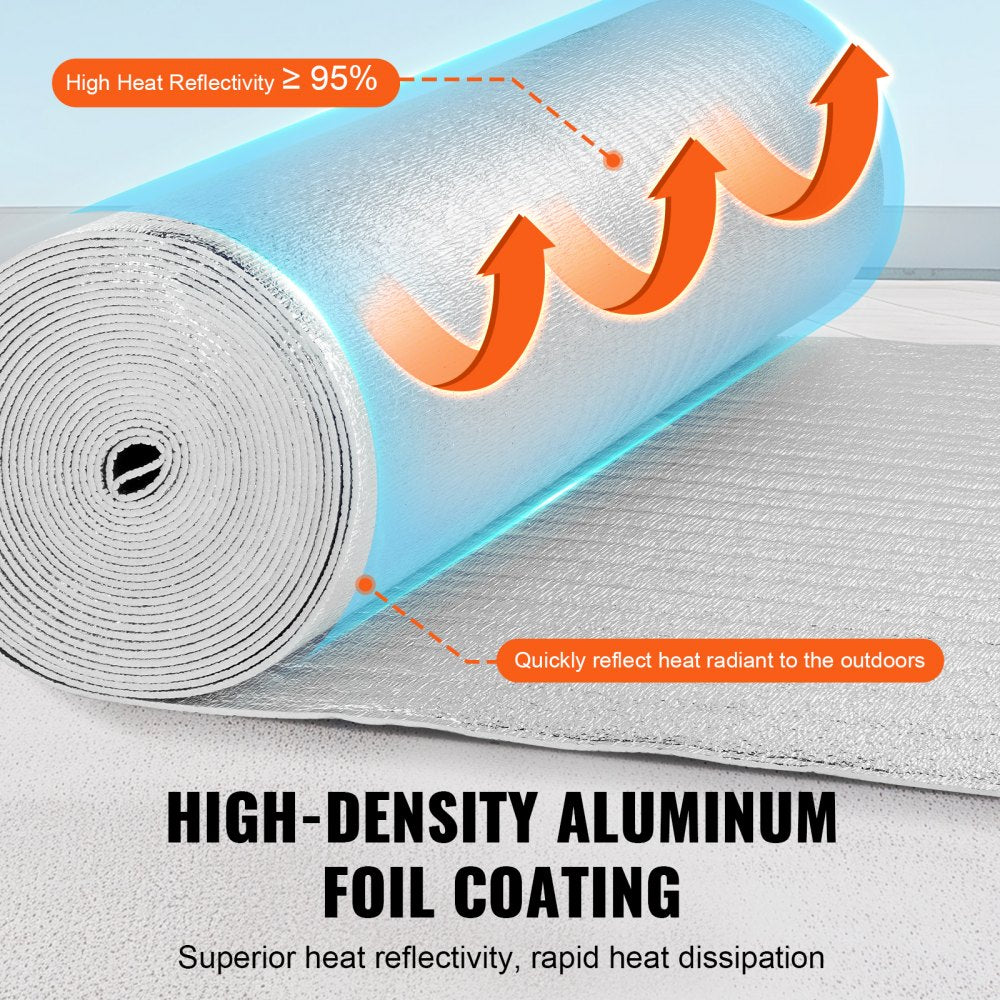 Double Reflective Insulation Roll Foam Core Radiant Barrier 48 in x 50 ft