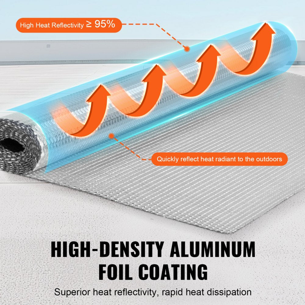 Double Reflective Insulation Roll Air Bubble Film Radiant 48 in x 10 ft