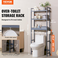 Over the Toilet Storage 3-Tier Bathroom Shelf Rack Space Saver Organizer