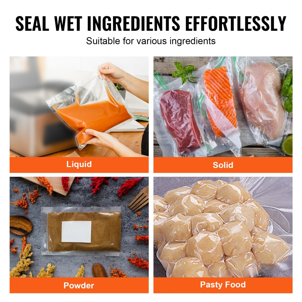 Chamber Vacuum Sealer, 1200W Sealing Power, Vacuum Packing Machine for Wet Foods, Meats, Marinades and More, Compact Size with 23.62" Sealing Length, Applied in Home Kitchen and Commercial Use