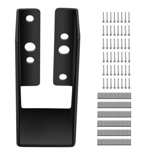 Concealed Joist Hanger, 2"x4" Outdoor Accent Concealed-Flange, Pack of 24 Concealed Joist Bracket, Q235 Steel Plate Powder-Coated Concealed Face Mount Joist Hanger for 2"x4" Beam Swing, 3.7"