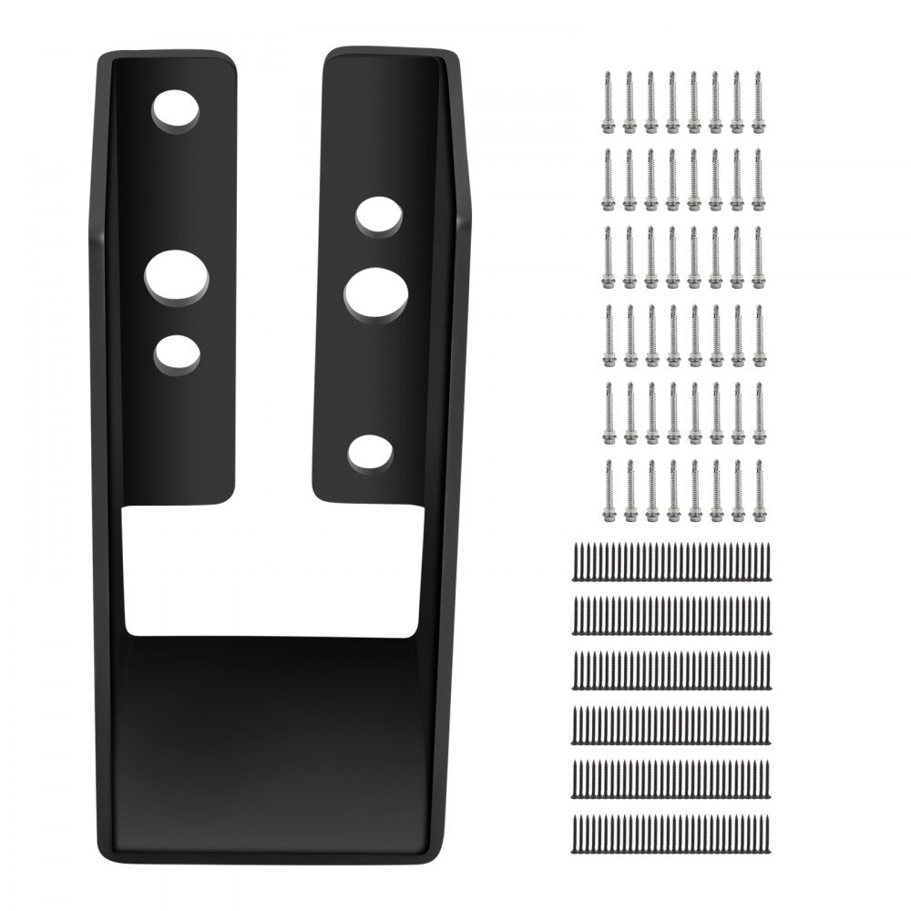 Concealed Joist Hanger, 2"x4" Outdoor Accent Concealed-Flange, Pack of 24 Concealed Joist Bracket, Q235 Steel Plate Powder-Coated Concealed Face Mount Joist Hanger for 2"x4" Beam Swing, 3.7"