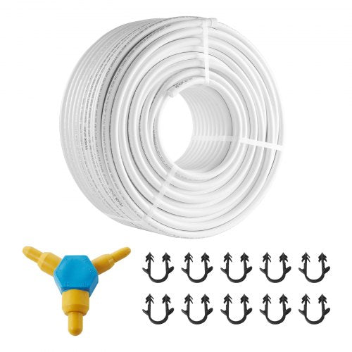 Bostome PEX-AL-PEX pipe in 5/8" diameter, 328ft length, with flexible aluminum composite construction.