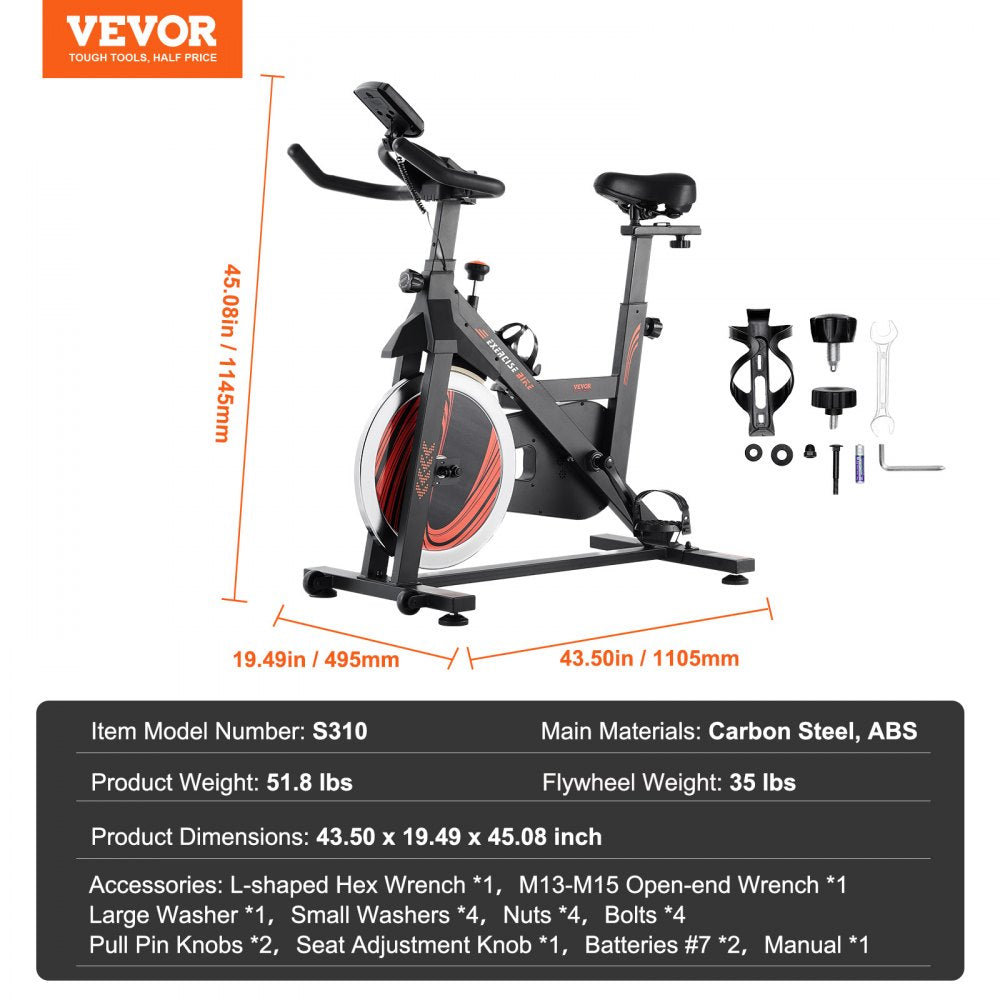 Exercise Bike Magnetic Resistance Stationary Bike Indoor Cycling Bike