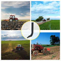 16-inch 3-hole box blade scarifier shanks with teeth for tractors.