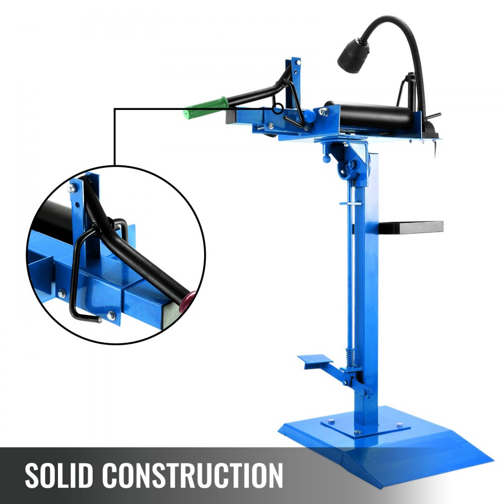 Manual Tire Spreader Portable Tire Changer with Stand Adjustable LED Light Tire Spreader Tool for Light Truck and Car