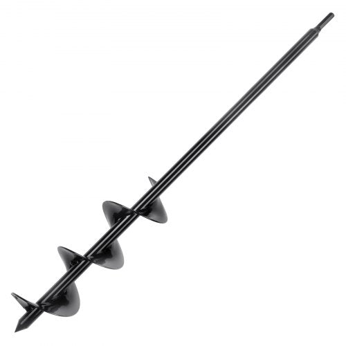 Auger Drill Bit for Planting, 3 x 24 inch Garden Auger Drill Bit, Spiral Drill Bit for Bulbs Planting & Holes Digging, 3/8" Hex Drive Drill