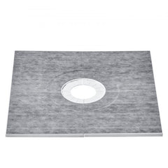 Bostome 36"x36" EPS shower pan kit with central drain and waterproof membrane.