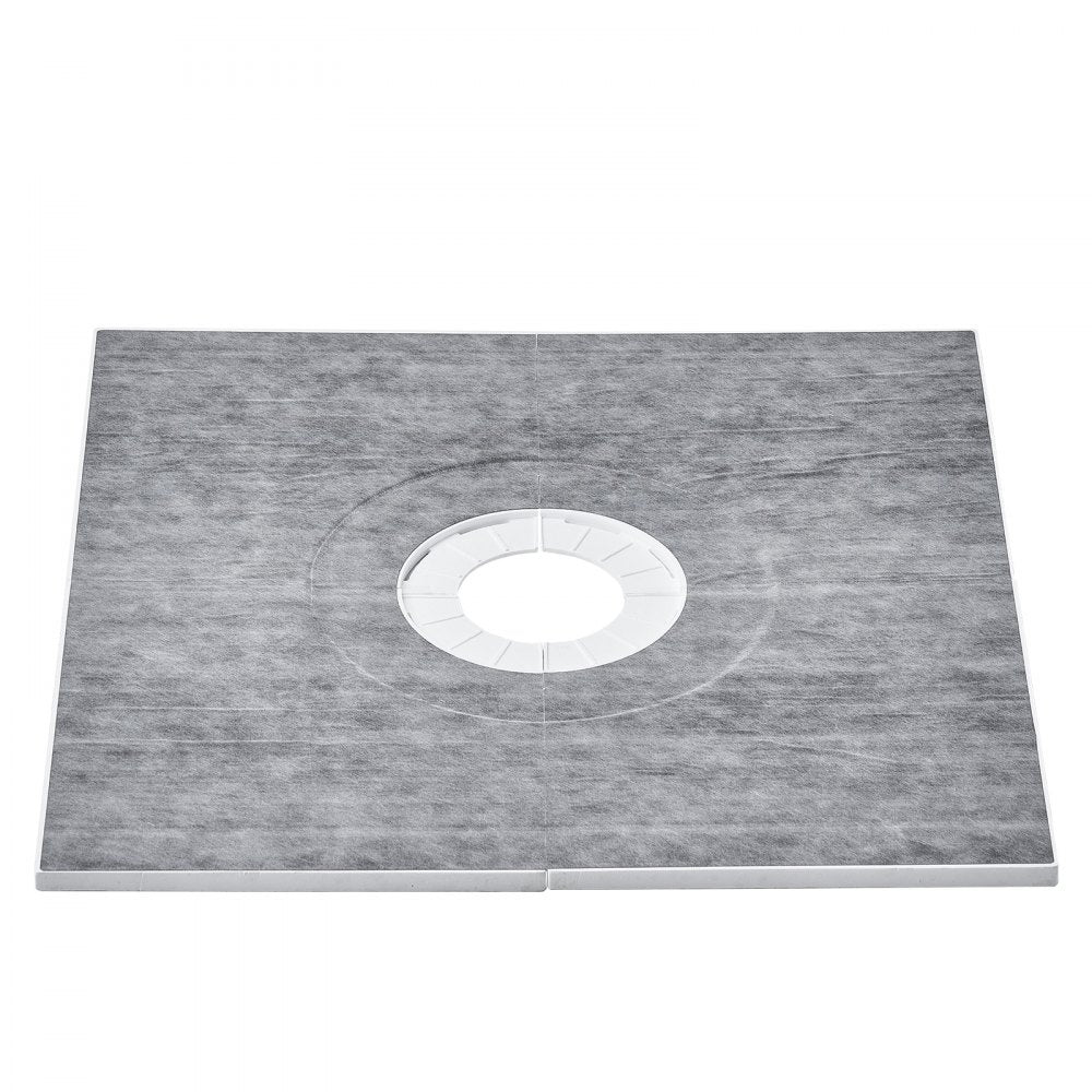 Bostome 36"x36" EPS shower pan kit with central drain and waterproof membrane.