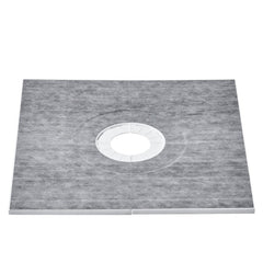 Bostome 36"x36" EPS shower pan kit with central drain and waterproof membrane.