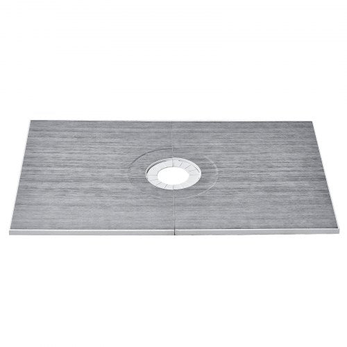 Shower Curb Kit, 60"x38" Shower Pan Kit with 6.3" Central Drain, Lightweight EPS Shower Installation Kits with 2 Waterproof Cloths, Shower Pan Slope Sticks Fit for Bathroom