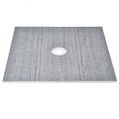 Shower Curb Kit, 72"x72" Shower Pan Kit with 6.3" Central Drain, Lightweight EPS Shower Installation Kits with 2 Waterproof Cloths, Shower Pan Slope Sticks Fit for Bathroom