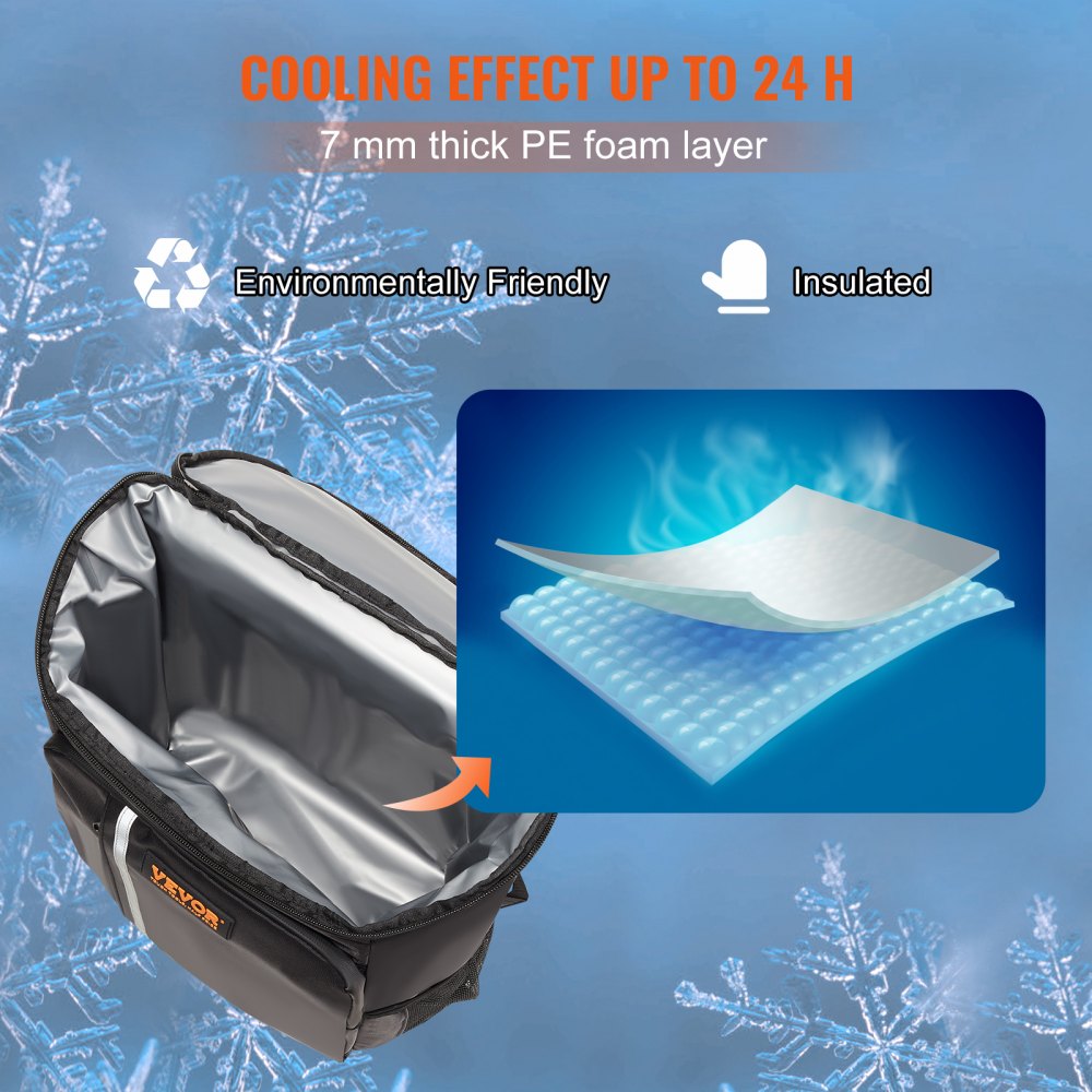 Cooler Backpack, 28 Cans Backpack Cooler Leakproof, Waterproof Insulated Backpack Cooler, Lightweight Beach Cooler Bag with Shoulder Padding and Mesh Pocket for Hiking, Camping, BBQ, Black