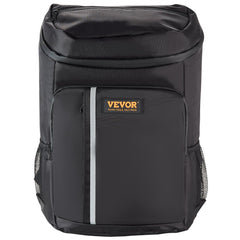 Cooler Backpack, 28 Cans Backpack Cooler Leakproof, Waterproof Insulated Backpack Cooler, Lightweight Beach Cooler Bag with Shoulder Padding and Mesh Pocket for Hiking, Camping, BBQ, Black