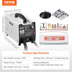 Stud Welder Dent Repair Kit Auto/Manual Spot Welder Dent Puller 7 Modes