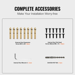 Black aluminum outdoor stair handrail adjustable for 3-4 steps with sturdy construction.