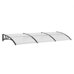 Window Door Awning Canopy, 120" x 40" Door Canopy Exterior, UF50+ PC Sunshade Sheet Awnings, Outdoor Patio Awning Sun Shade, Transparent, Waterproof, for Sun Shutter, UV, Rain, Snow Protection