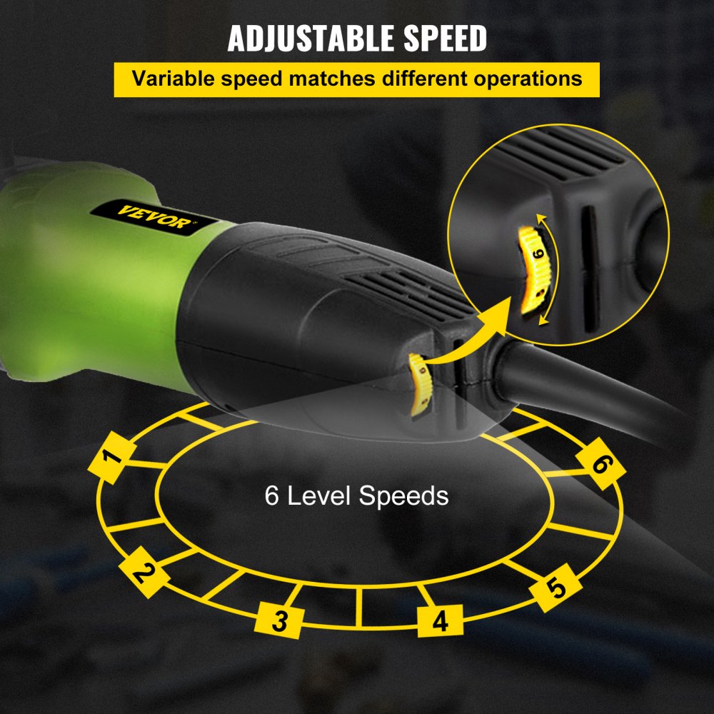 7-inch pipe tube polisher sander with stainless steel construction and 6-speed control.