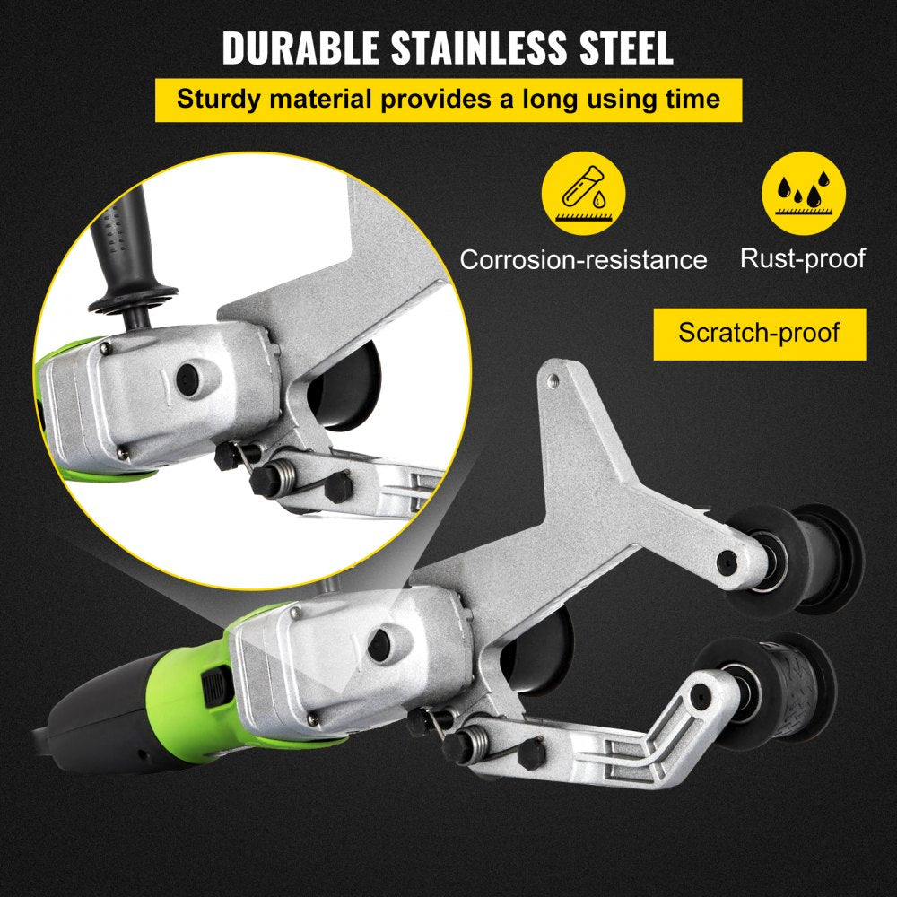 7-inch pipe tube polisher sander with 800W motor and 6-speed control for efficient finishing.