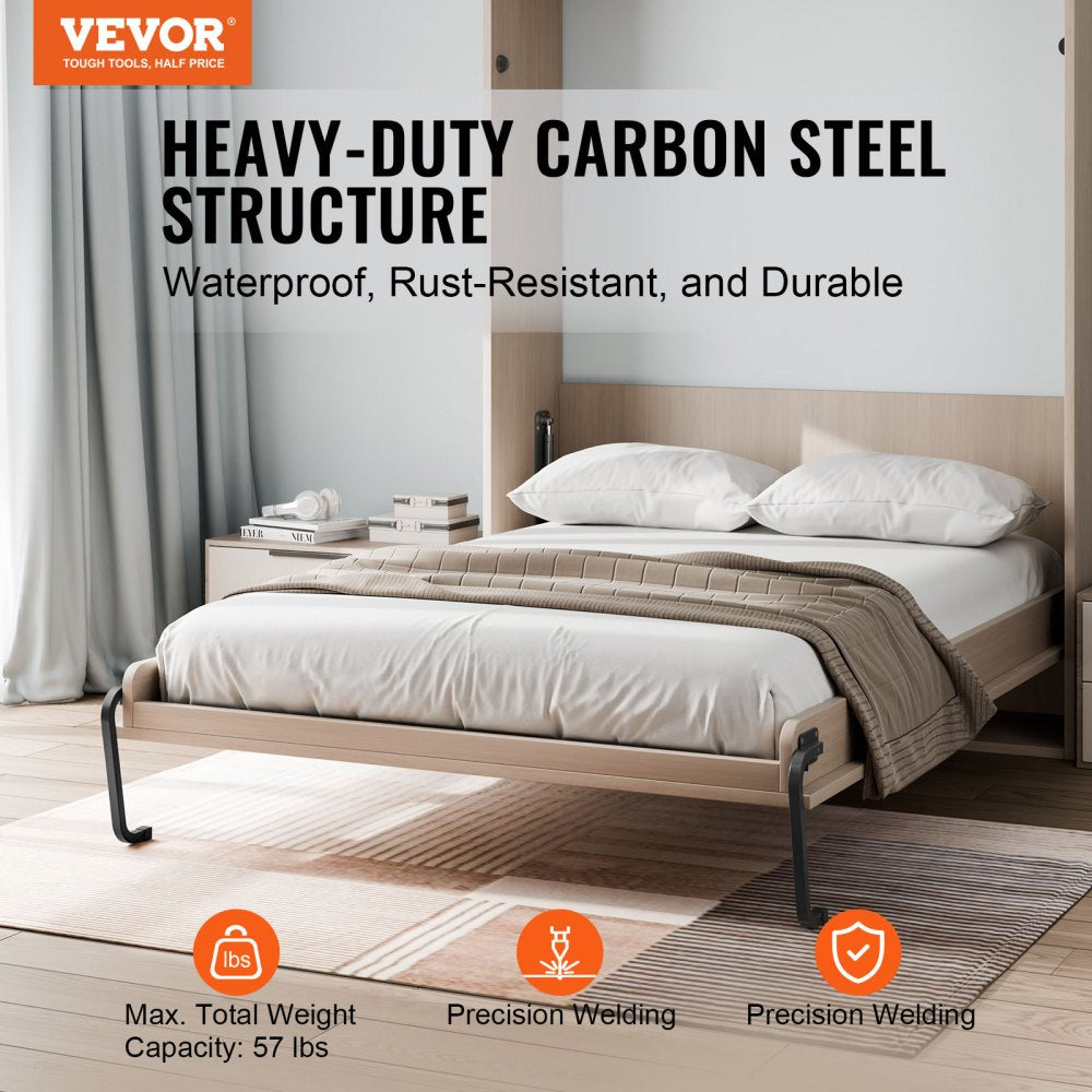 Murphy Bed Kit Full Size Vertical Deluxe DIY Wall Bed Hardware Folding