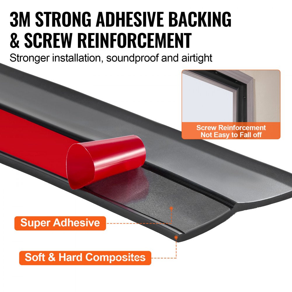 Garage Door Top and Sides Seal Strip 20 FT Universal Weather Stripping