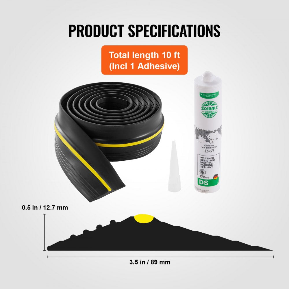 Garage Door Threshold and Bottom Seals Kit 10 FT Universal Waterproof PVC
