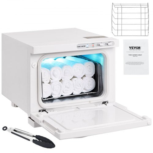 Bostome 8L hot towel warmer cabinet with UV light and capacity for 16 towels.