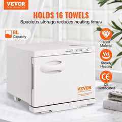 Bostome 8L hot towel warmer cabinet with UV light and capacity for 16 towels.