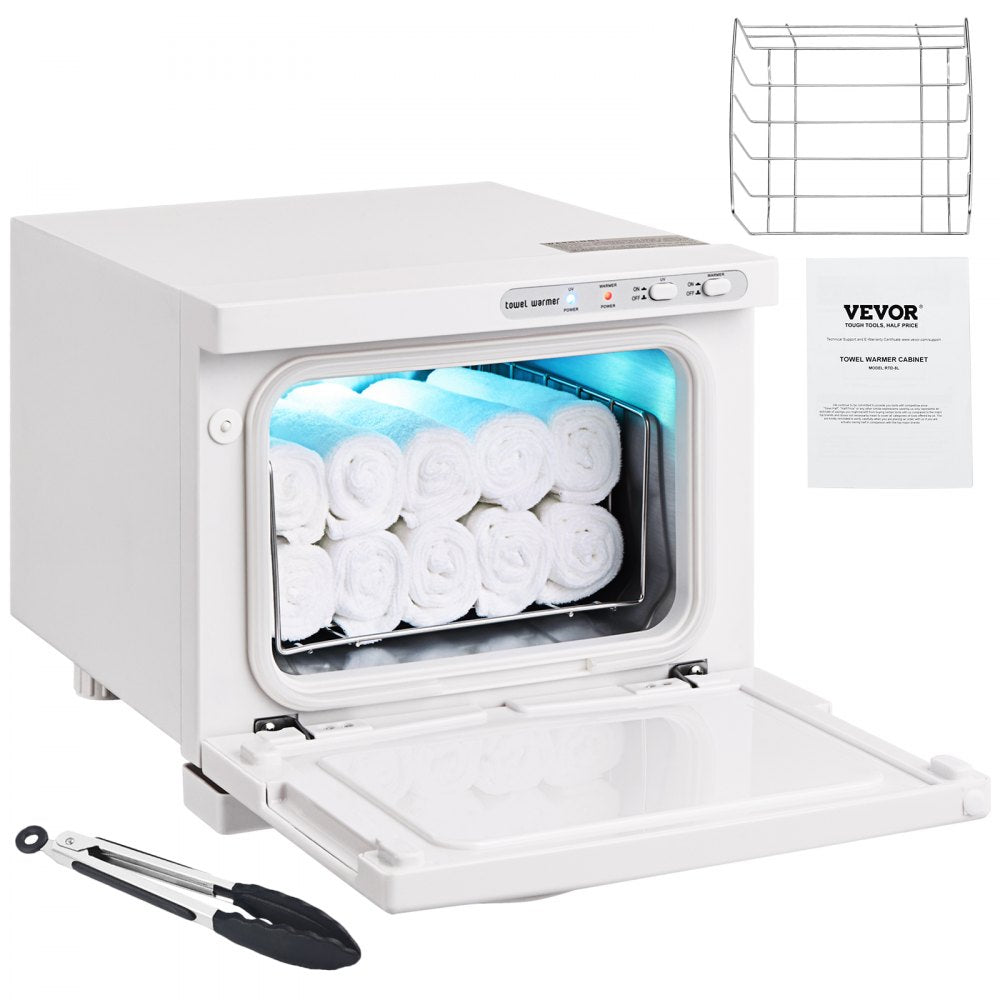 Bostome 8L hot towel warmer cabinet with UV light and capacity for 16 towels.