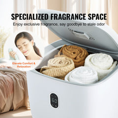Bostome 25L towel warmer bucket with two heating modes and auto shut-off features.