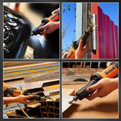 Bostome electric die grinder with variable speed, dual collets, and ergonomic soft-grip handle.