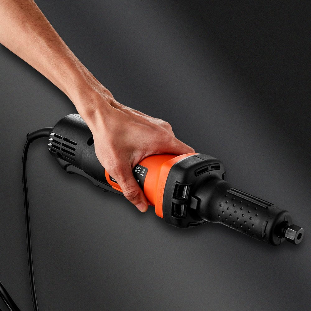 Bostome Electric Die Grinder with variable speed, dual collets, and ergonomic soft-grip handle.